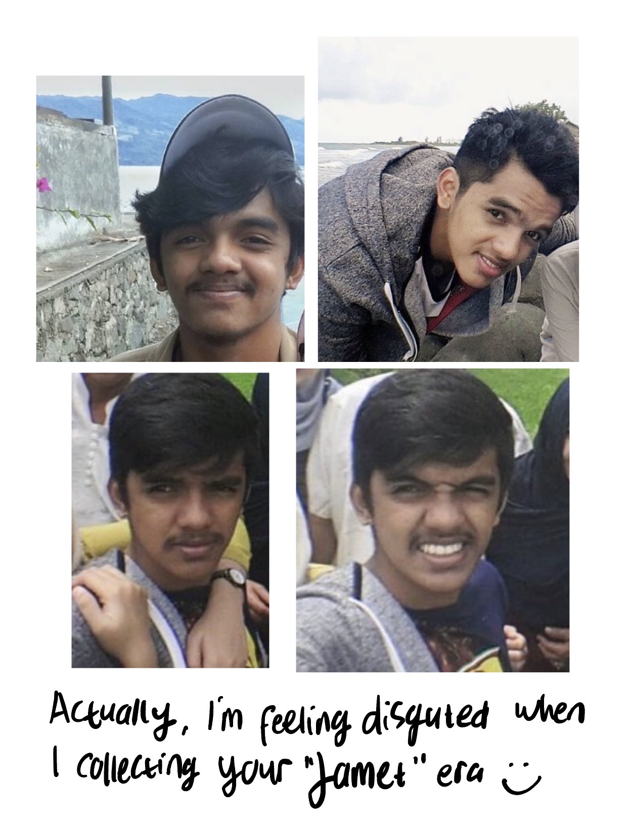 Teenage Rais collage — the 'jamet' era