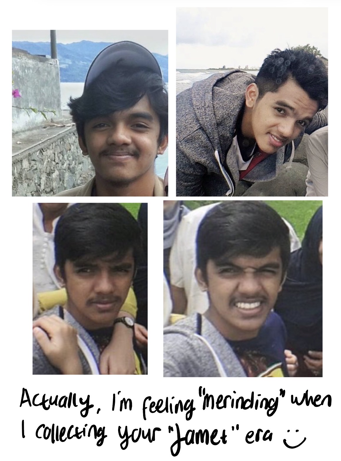 Teenage Rais collage — the 'jamet' era